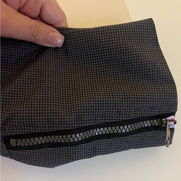 Gray stripes rain trench coat with belt tie - Picture 7 of 9